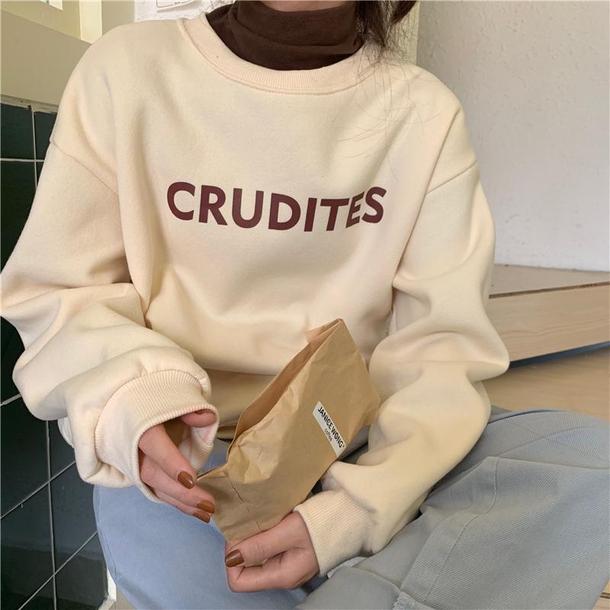 フレンチロゴトレーナー﻿﻿ 6514-画像5-韓国ファッション通販POPREA［ポップリア］