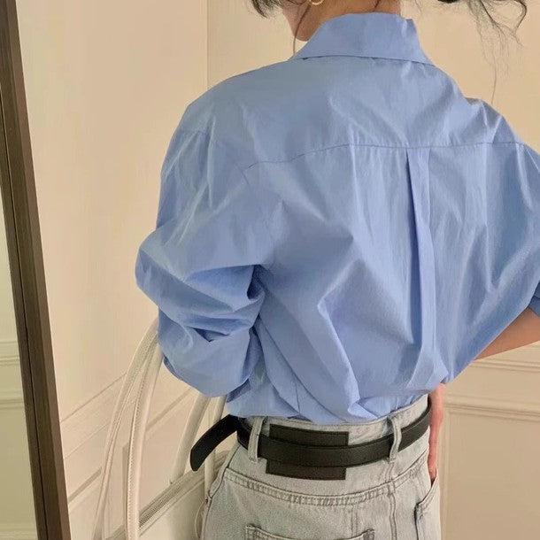 2ポケットフロントラインシャツ 6501-画像5-韓国ファッション通販POPREA［ポップリア］