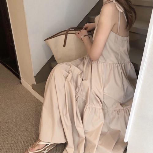 キャミソールティアードワンピース 6822-画像5-韓国ファッション通販POPREA［ポップリア］