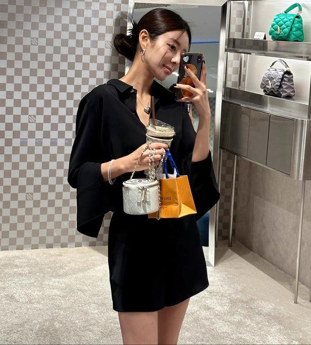 サマーシルクタッチシャツ＆パンツ﻿﻿ 6056-画像5-韓国ファッション通販POPREA［ポップリア］