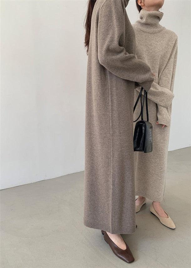 タートルネックロングニットワンピース 6319-画像5-韓国ファッション通販POPREA［ポップリア］