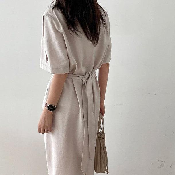 ウエストマークワンピース 6820-画像5-韓国ファッション通販POPREA［ポップリア］