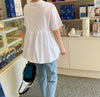 シンプルペプラムTシャツ 6033-画像5-韓国ファッション通販POPREA［ポップリア］