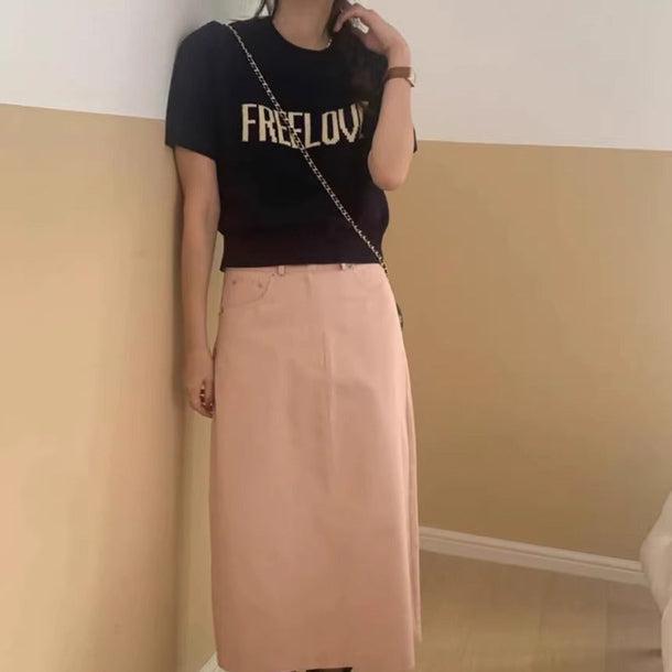 FREELOVEロゴニット 6136-画像5-韓国ファッション通販POPREA［ポップリア］