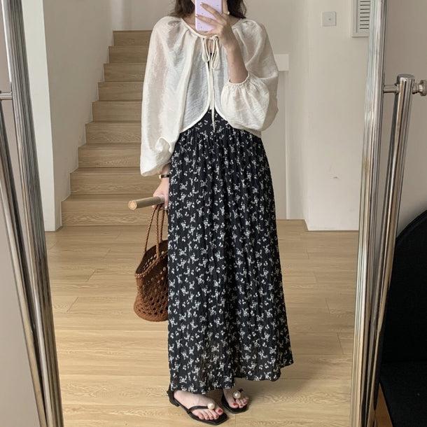 シアーボレロ&フラワーキャミワンピース﻿ 6095-画像5-韓国ファッション通販POPREA［ポップリア］