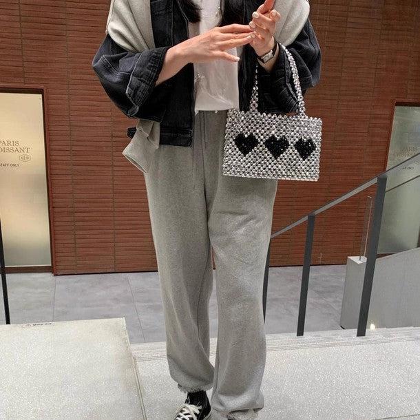 パールコンパクトTシャツ 6536-画像5-韓国ファッション通販POPREA［ポップリア］