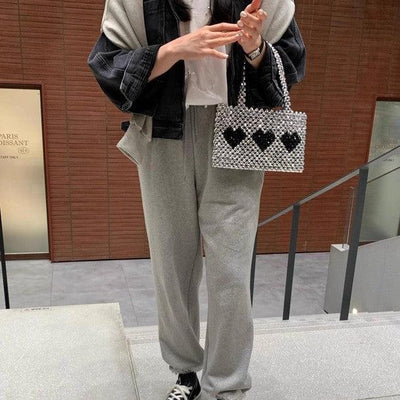 パールコンパクトTシャツ 6536-画像5-韓国ファッション通販POPREA［ポップリア］