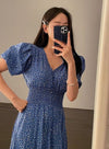 Vネックフロントスリットワンピース 6037-画像5-韓国ファッション通販POPREA［ポップリア］