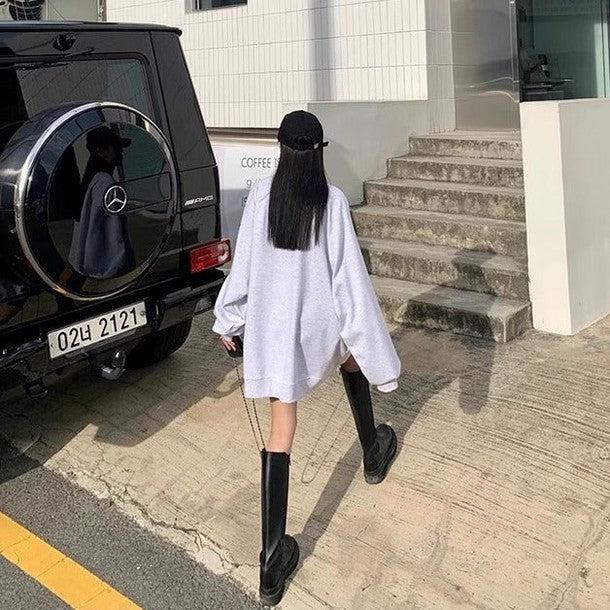 ラウンドネックプルオーバースエット 6500-画像5-韓国ファッション通販POPREA［ポップリア］