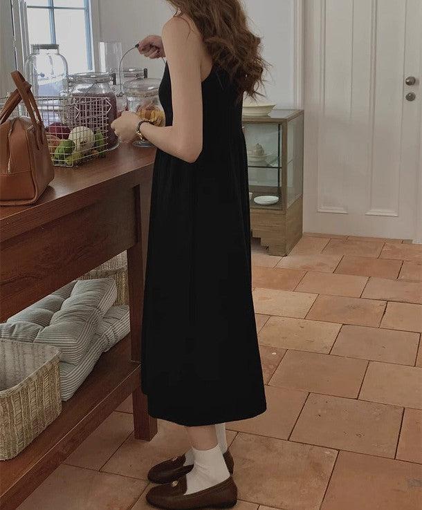 ノースリーブミディニットワンピース﻿ 6222-画像5-韓国ファッション通販POPREA［ポップリア］