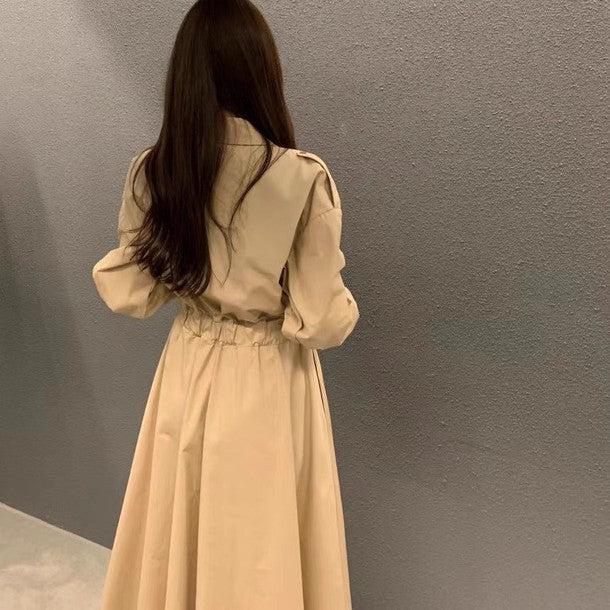 ハイウエストシャツワンピース﻿ 6446-画像5-韓国ファッション通販POPREA［ポップリア］