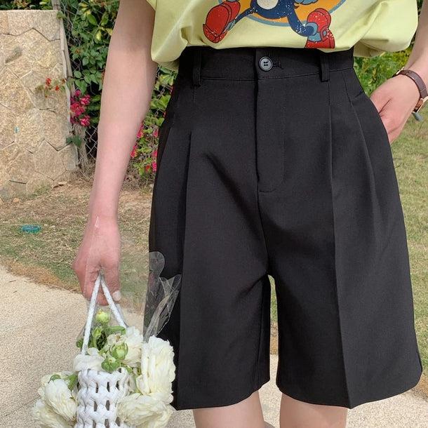 センタープレスショートパンツ﻿﻿ 6048-画像5-韓国ファッション通販POPREA［ポップリア］