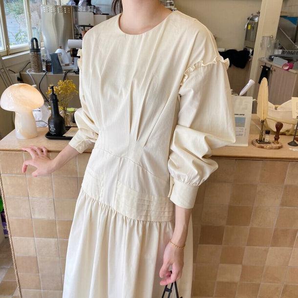 オーガニックロングワンピース﻿ 6187-画像5-韓国ファッション通販POPREA［ポップリア］