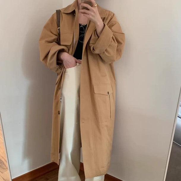 カバーオールロングコート﻿﻿﻿﻿﻿ 6272-画像6-韓国ファッション通販POPREA［ポップリア］