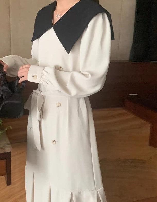 ビックカラーダブルブレストワンピース 6453-画像6-韓国ファッション通販POPREA［ポップリア］