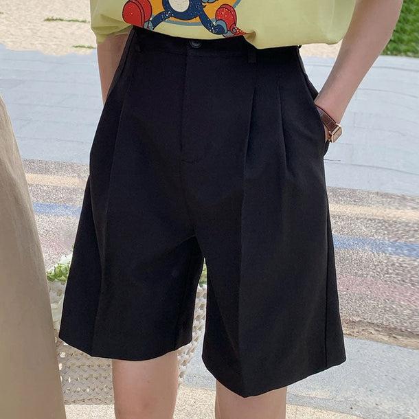 センタープレスショートパンツ﻿﻿ 6048-画像6-韓国ファッション通販POPREA［ポップリア］