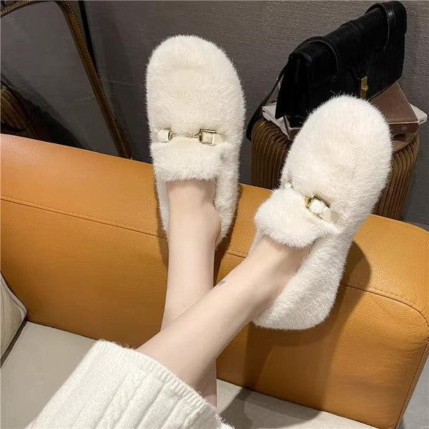 ボアローファーフラットシューズ 6380-画像6-韓国ファッション通販POPREA［ポップリア］