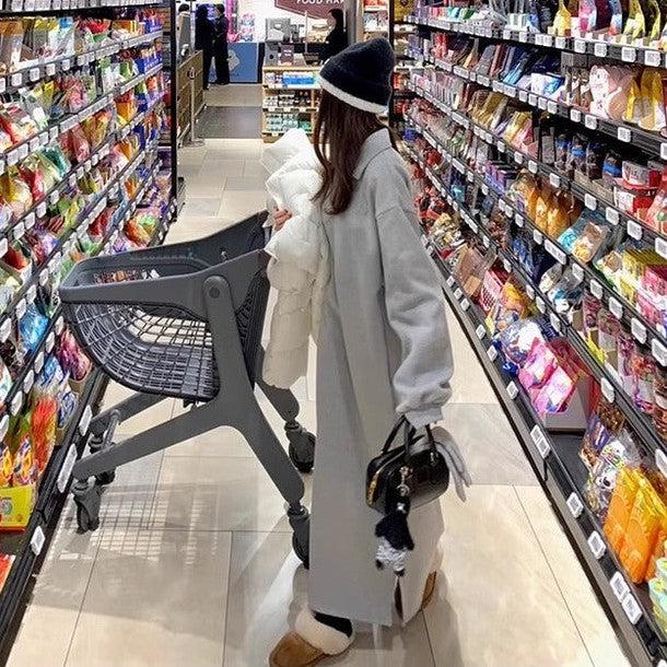 襟付きハーフジッパーワンピース 6439-画像6-韓国ファッション通販POPREA［ポップリア］