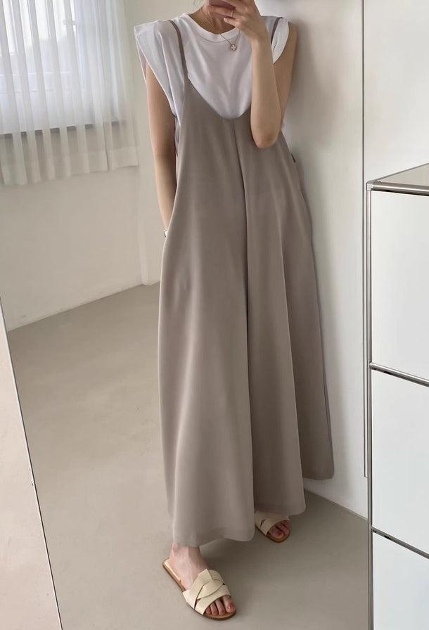 Vネックキャミサロペット 5996-画像6-韓国ファッション通販POPREA［ポップリア］