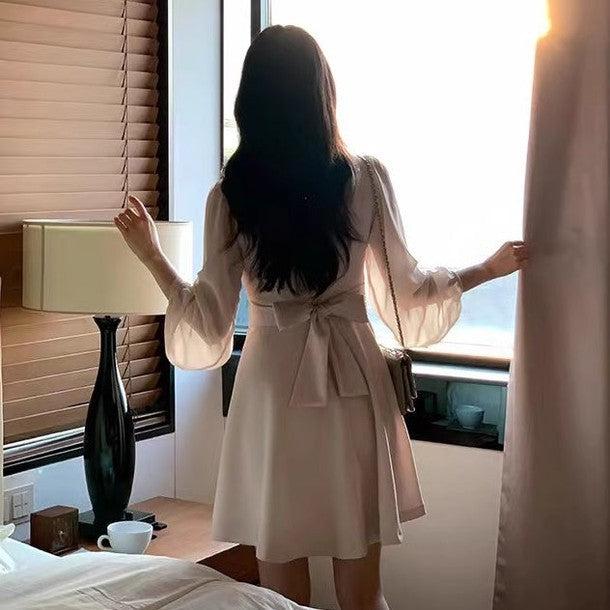 シアーパフリボンミニワンピース﻿﻿ 6565-画像6-韓国ファッション通販POPREA［ポップリア］