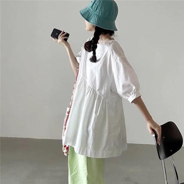 ティアードギャザーチュニック﻿ 6100-画像6-韓国ファッション通販POPREA［ポップリア］