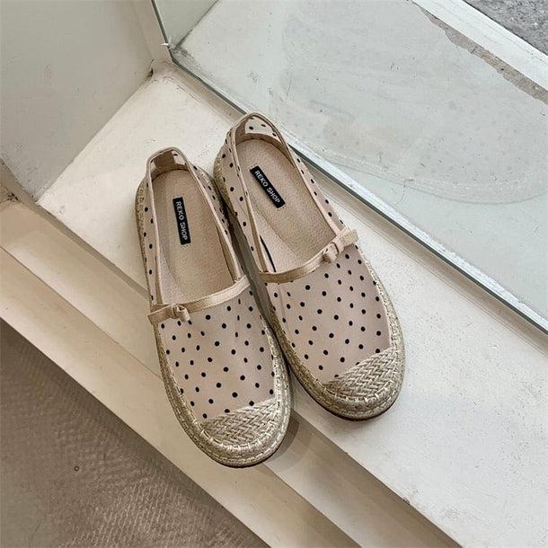 シースルードットエスパドリーユシューズ﻿﻿ 6115-画像6-韓国ファッション通販POPREA［ポップリア］