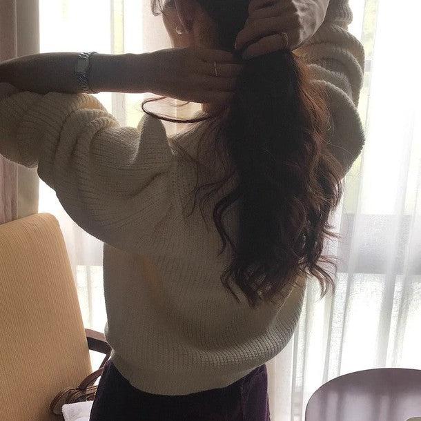 ボタンカラーパフスリーブニット 6239-画像6-韓国ファッション通販POPREA［ポップリア］