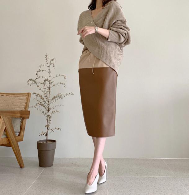 オーバークロスVネックニット﻿﻿ 6512-画像6-韓国ファッション通販POPREA［ポップリア］