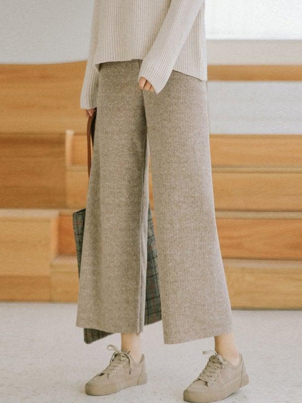 フリースワイドレッグパンツ 6417-画像6-韓国ファッション通販POPREA［ポップリア］