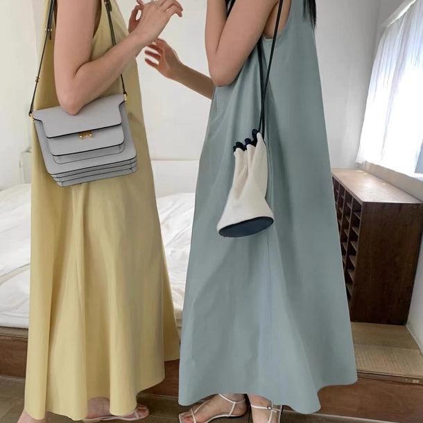 Aラインベーシックロングワンピース﻿﻿﻿ 6057-画像6-韓国ファッション通販POPREA［ポップリア］