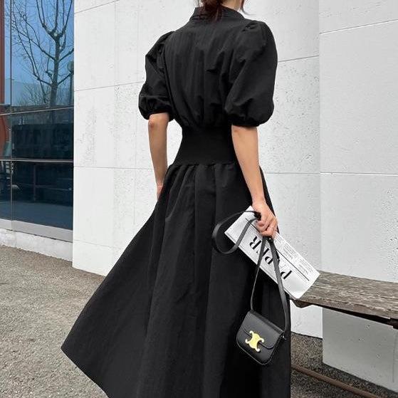 フロントジッパーワンピース 6758-画像6-韓国ファッション通販POPREA［ポップリア］