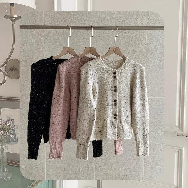 リブルニットカーディガン 6385-画像6-韓国ファッション通販POPREA［ポップリア］