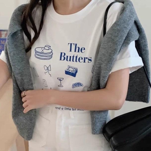 ニュアンスアートプリントTシャツ 6535-画像6-韓国ファッション通販POPREA［ポップリア］