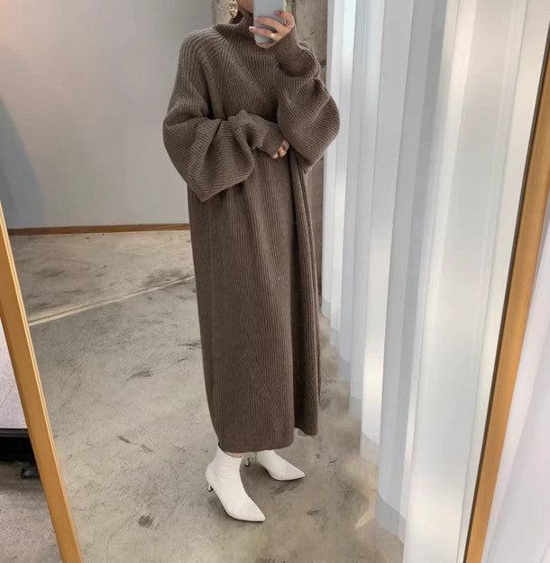 タートルネックニットロングワンピース 6315-画像6-韓国ファッション通販POPREA［ポップリア］