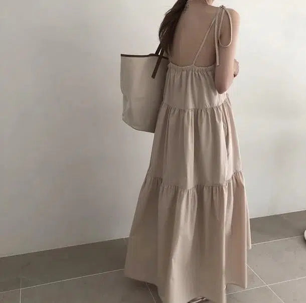 キャミソールティアードワンピース 6822-画像6-韓国ファッション通販POPREA［ポップリア］