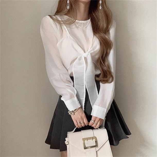 ドッキングキャミソールブラウス 6488-画像6-韓国ファッション通販POPREA［ポップリア］