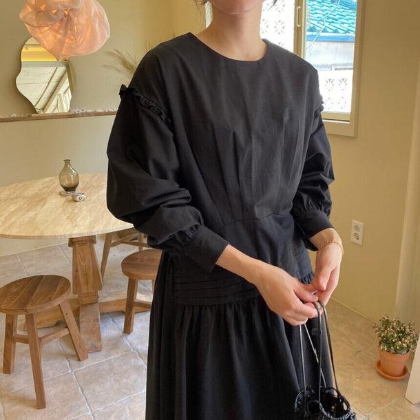 オーガニックロングワンピース﻿ 6187-画像6-韓国ファッション通販POPREA［ポップリア］