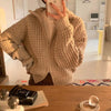ローゲージワッフル編みニットジャケット 6314-画像6-韓国ファッション通販POPREA［ポップリア］