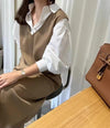 バックスリットジャンパースカート﻿ 6198-画像6-韓国ファッション通販POPREA［ポップリア］