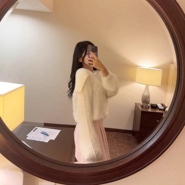 ふわふわビックカラーニット 6332-画像6-韓国ファッション通販POPREA［ポップリア］