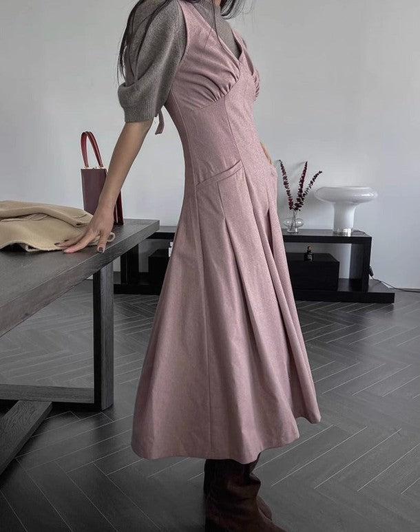 ウエストスリムジャンパースカート﻿ 6558-画像6-韓国ファッション通販POPREA［ポップリア］