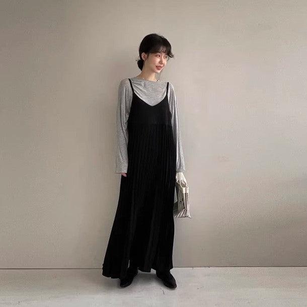 プリーツキャミソールワンピース﻿﻿ 6574-画像6-韓国ファッション通販POPREA［ポップリア］