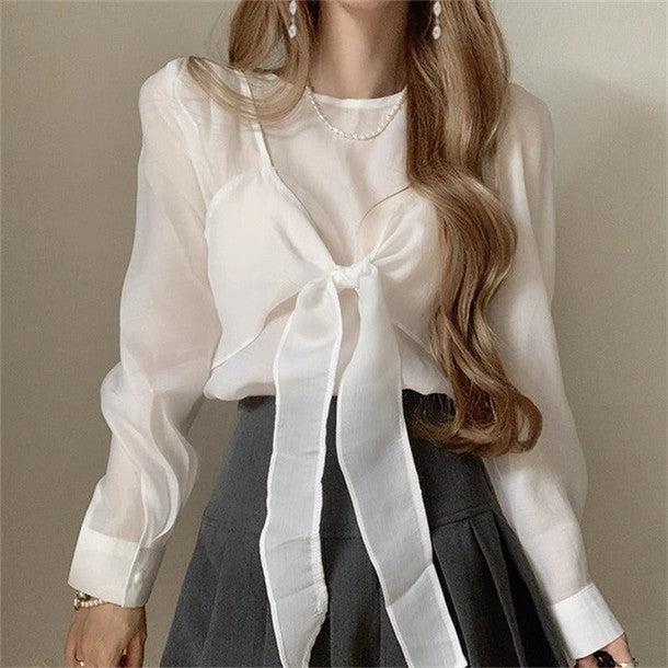 ドッキングキャミソールブラウス 6488-画像7-韓国ファッション通販POPREA［ポップリア］