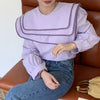 セーラーネックカラーブラウス 6623-画像7-韓国ファッション通販POPREA［ポップリア］