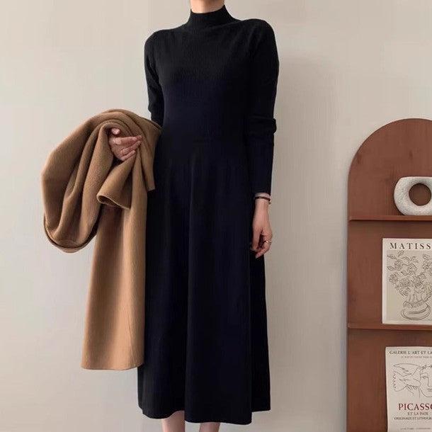 ハイネックリブニットワンピース 6353-画像7-韓国ファッション通販POPREA［ポップリア］