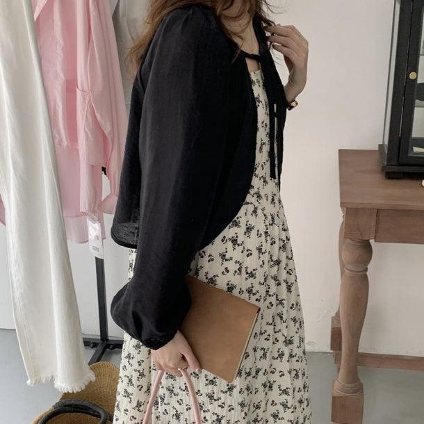 シアーボレロ&フラワーキャミワンピース﻿ 6095-画像7-韓国ファッション通販POPREA［ポップリア］