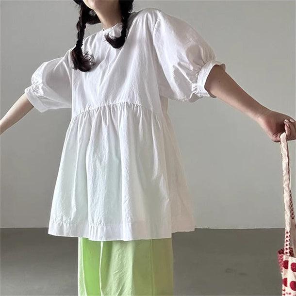 ティアードギャザーチュニック﻿ 6100-画像7-韓国ファッション通販POPREA［ポップリア］