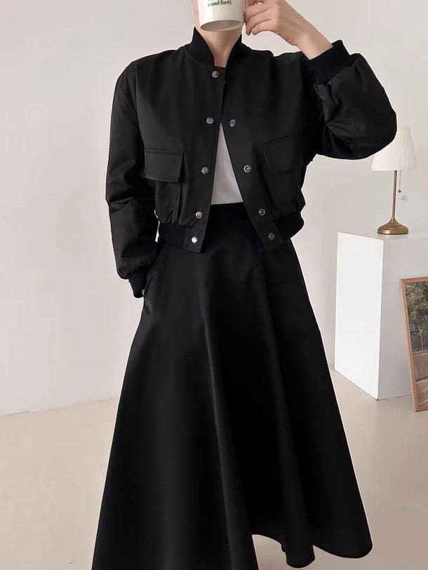 ベーシックブルゾンジャケット﻿﻿ 6217-画像7-韓国ファッション通販POPREA［ポップリア］