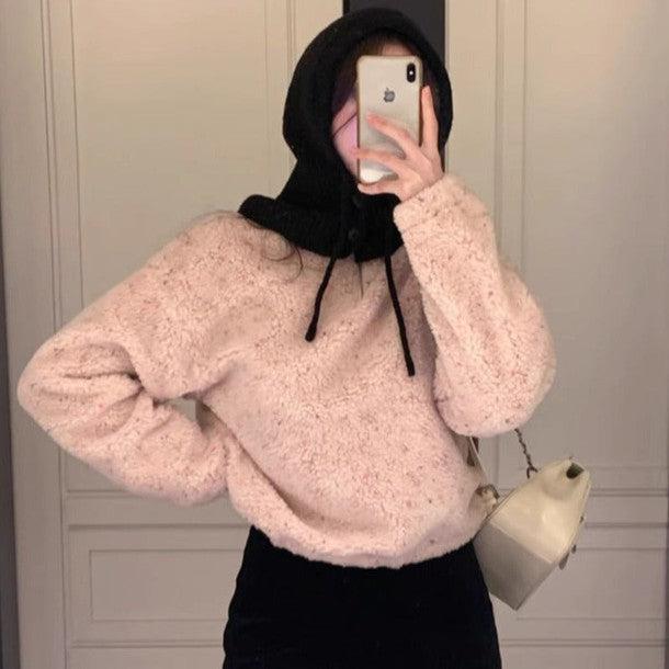 クロップドハーフジップアップニット 6389-画像7-韓国ファッション通販POPREA［ポップリア］