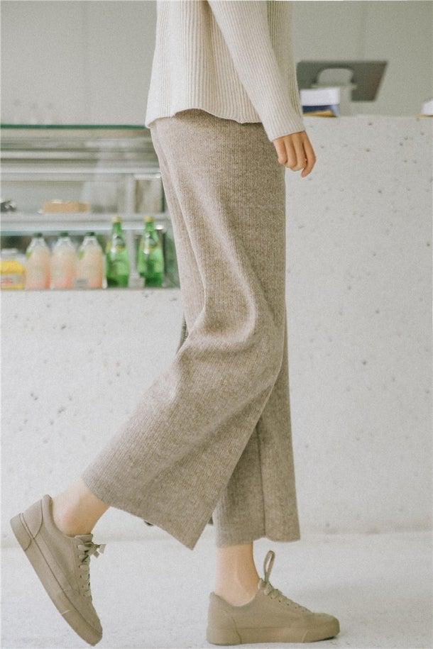 フリースワイドレッグパンツ 6417-画像7-韓国ファッション通販POPREA［ポップリア］